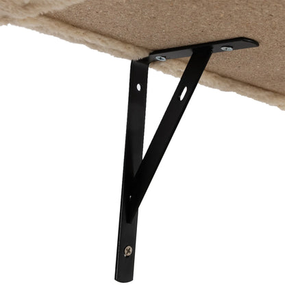 Cat Wall Shelves and Perches Set of 5, Sleeping Playing Lounging Climbing Cat Tree House for Multiple Cats, Beige